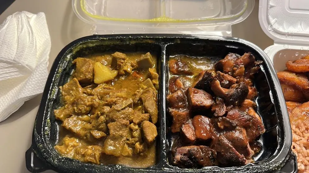 Curry Goat Jerk Pork